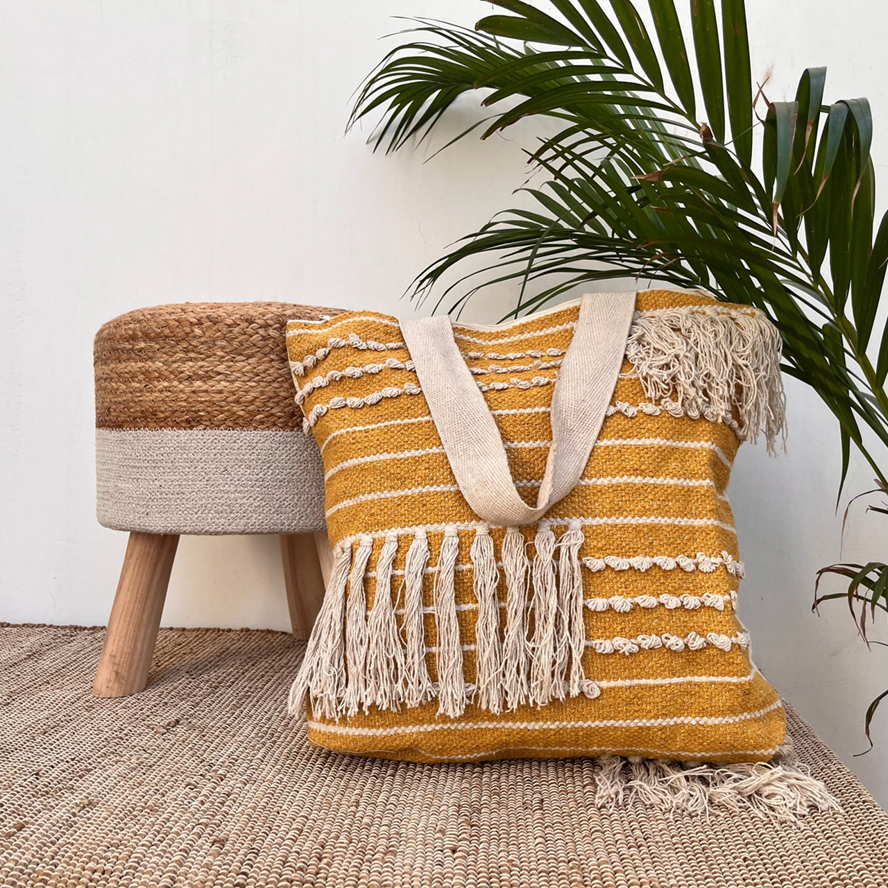 Handcrafted shoulder bag